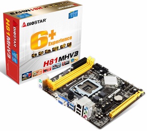 Emaplaat Biostar H81MHV3 (kahjustatud pakend)