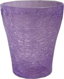 Lillepott, klaas, Ø 14 cm, violetne