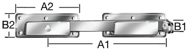 Āķis Vorman, pelēka, 340 mm