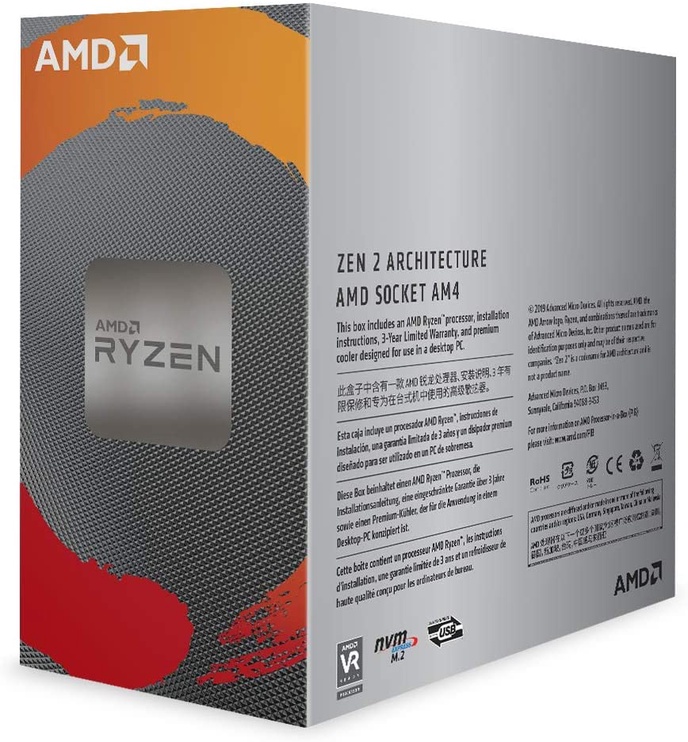 Procesors AMD Ryzen 5 5600X BOX, 3.7GHz, AM4, 32MB