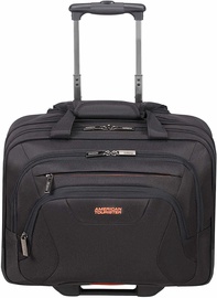 Portatīvo datoru soma ar riteņiem American Tourister, melna/oranža, 15.6"