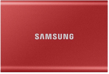 Cietais disks Samsung T7, SSD, 500 GB, sarkana