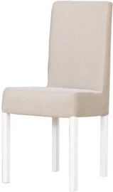 Bodzio KWN Chair with White Legs Beige W2