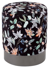 Pufas Home4you Porta Flowers/Black, 35x35x44 cm