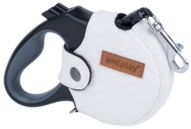 Automātiskā pavada Amiplay Cambridge, balta, 5 m