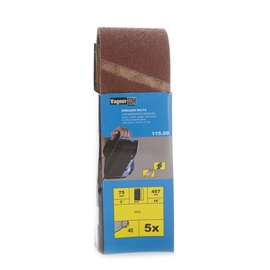 Šlifavimo juosta Vagner SDH 115.09, G40, 457x75 mm, 5 vnt.