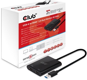 Adapteris Club 3D USB, HDMI