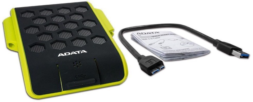 Kietasis diskas Adata HD720, HDD, 2 TB, juoda/žalia