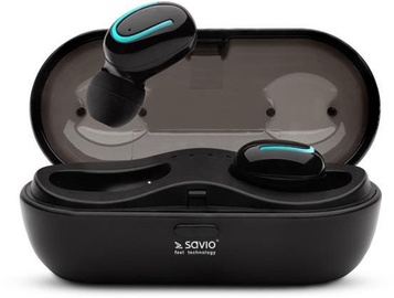 Belaidės ausinės SAVIO TWS-05 Black