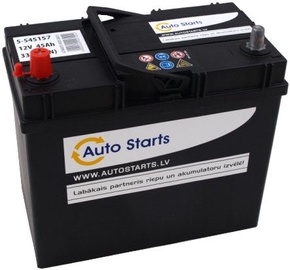 Akumulators Auto Starts B33, 12 V, 45 Ah, 330 A