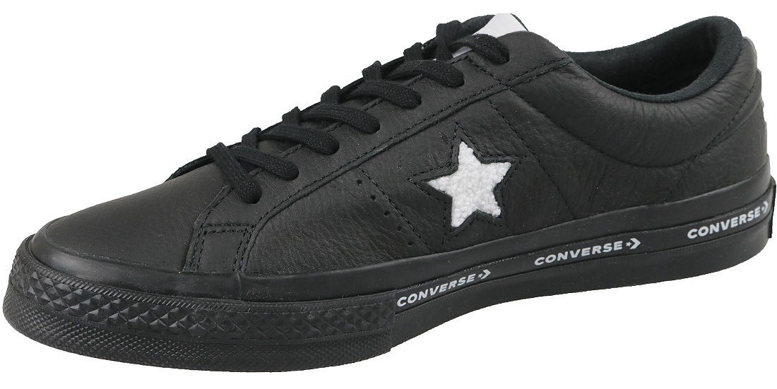 converse one star full black