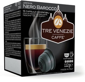 Кофе в капсулах Caffè Tre Venezie Nero Barocco, 0.11 кг, 16 шт.