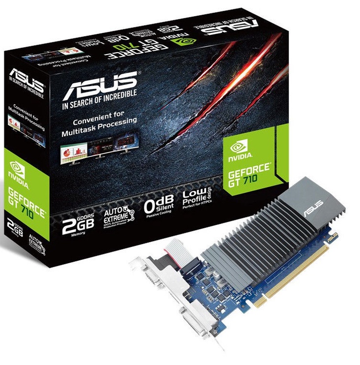 Videokarte Asus GeForce GT 710 PCIE GT710-SL-2GD5-BRK, 2 GB, GDDR5