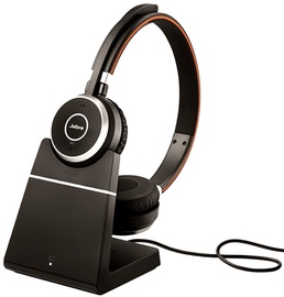 Belaidės ausinės Jabra Evolve 65 MS Stereo, juoda