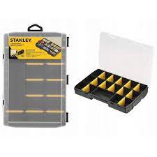 Instrumentu kaste Stanley STST81681-1, 35 cm x 22.9 cm x 4.8 cm, caurspīdīga/melna