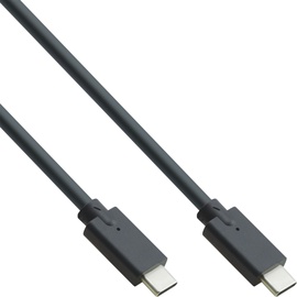 Kabelis InLine USB 3.2 USB Typ-C Stecker/Stecker, 1 m, juoda