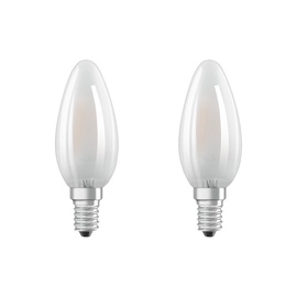 Лампочка Osram LED, теплый белый, E14, 4.5 Вт, 470 лм, 2 шт.