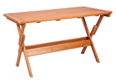 Dārza galds Folkland Timber Heini-4 071, brūna, 130 x 70 x 73 cm