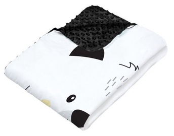 Klups Blanket With Pillow Minky White/Black K084