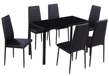 Обеденный комплект VLX 7 Pieces 242987, черный