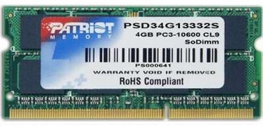Operatīvā atmiņa (RAM) Patriot PSD34G13332S DDR3 (SO-DIMM) 4 GB
