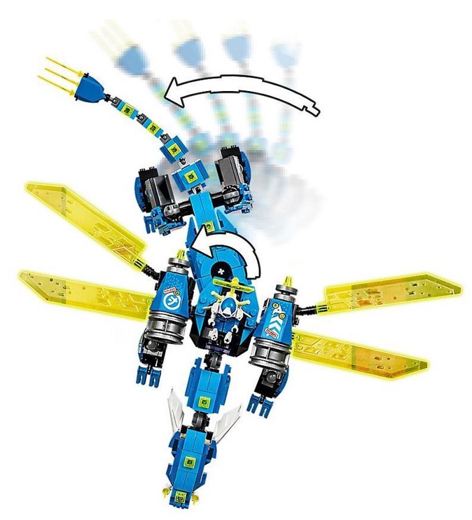 Конструктор LEGO® Ninjago Кибердракон Джея 71711, 518 шт.