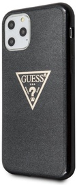 Guess Glitter Triangle Back Case For Apple iPhone 11 Pro Max Black