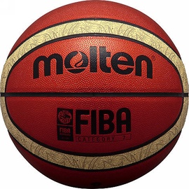 Molten B7T5000 FIBA Red Beige Pattern 7