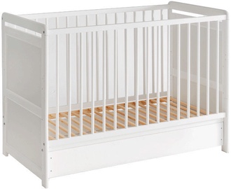 Детская кровать ASM Tymek, белый, 56 x 124 см
