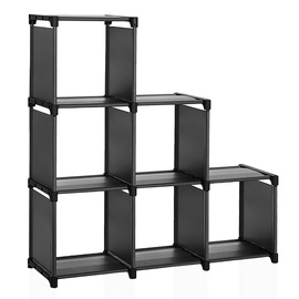 Plaukts Songmics Storage, melna, 105 cm x 30 cm x 105 cm
