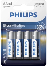 Elementai Philips, AA, 1.5 V, 4 vnt.