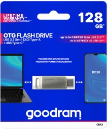 USB-накопитель Goodram ODA3, серебристый, 128 GB