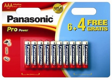 Baterijas Panasonic 30552, AAA, 1.5 V, 10 gab.