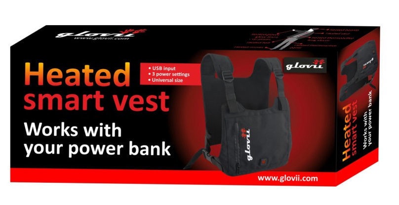 Спортивный жилет, универсальный Glovii Heated GV1U, черный