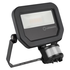 Prožektors Ledvance, 10 W, 1200 lm, 4000 °K, IP65, melna