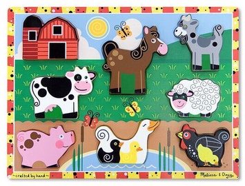 Melissa & Doug Farm Chunky Puzzle 8pcs