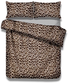 Gultas veļas komplekts AmeliaHome Basic, smilškrāsas, 200x200/80x80 cm