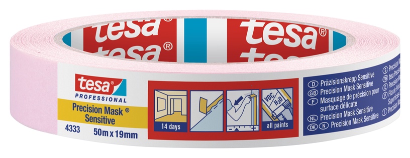 Малярный скотч Tesa, 50 м x 1.9 см