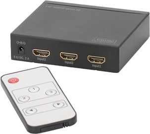 Videosignaali jagaja (Splitter) Digitus DS-48304 HDMI UltraHD Switch 3x1 Port