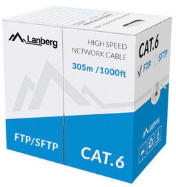 Провод Lanberg F/UTP Cat 6, Nėra, 305 м, серый