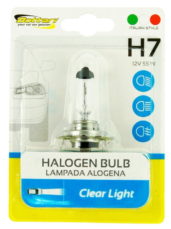 Автомобильная лампочка Bottari Halogen H7 12V 55W Clear Light 35001