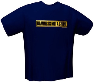 GamersWear Not A Crime T-Shirt Navy L