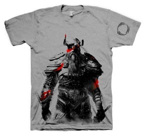 Gaya Entertainment T-Shirt Elder Scrolls Online Nord Grey XL