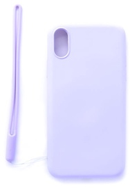 Evelatus Soft Touch Back Case With Strap For Apple iPhone X/XS Purple