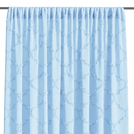 Öökardin AmeliaHome Delva Pleat, helesinine, 2500 mm x 1400 mm