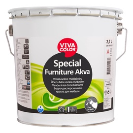 Emailvärv, universaalsed Vivacolor, poolmatt, 2.7 l, valge