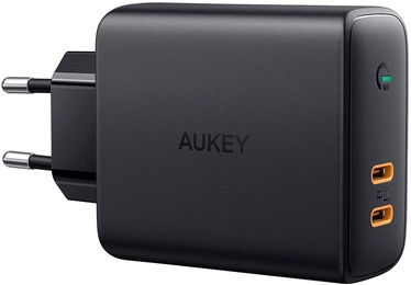 Зарядное устройство для телефона Aukey PA-D5, USB Type-C, черный, 63 Вт