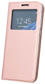 Blun Premium Matt Eco-leather Smart S-View Book Case For Huawei Mate 10 Lite Pink