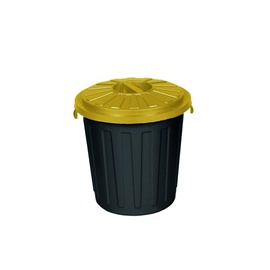Atkritumu tvertne Keeeper Mats Maxi-Bin, melna/dzeltena, 23 l, 42 cm x 36 cm