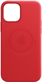 Apple MagSafe Leather Back Case For Apple iPhone 12 Pro Max Red